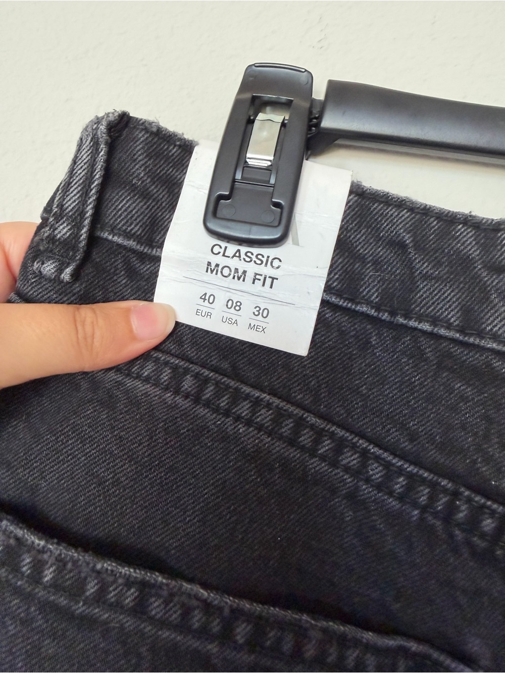 Zara Classic Mom Fit Black Wash Women's Jeans